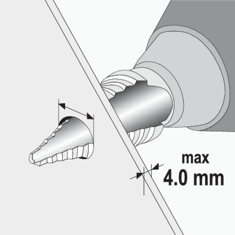 Yato Þrepabor 6–38mm diagram