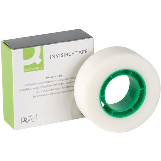 Q-Connect Invisible Límband 19mm x 33m