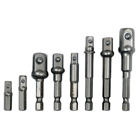 Framlengingar Sett 1/4", 3/8", 1/2" 8stk HEX