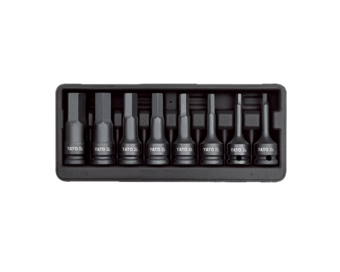 Yato Set of Hex Impact Sockets 8 pcs.