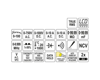 Yato Digital Multimeter TRUE RMS